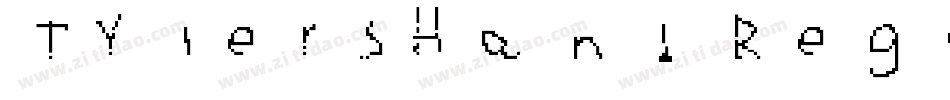 TylersHand Regular字体转换